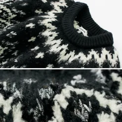 COOHEM Knits^/ Nordic Knit Pullover black