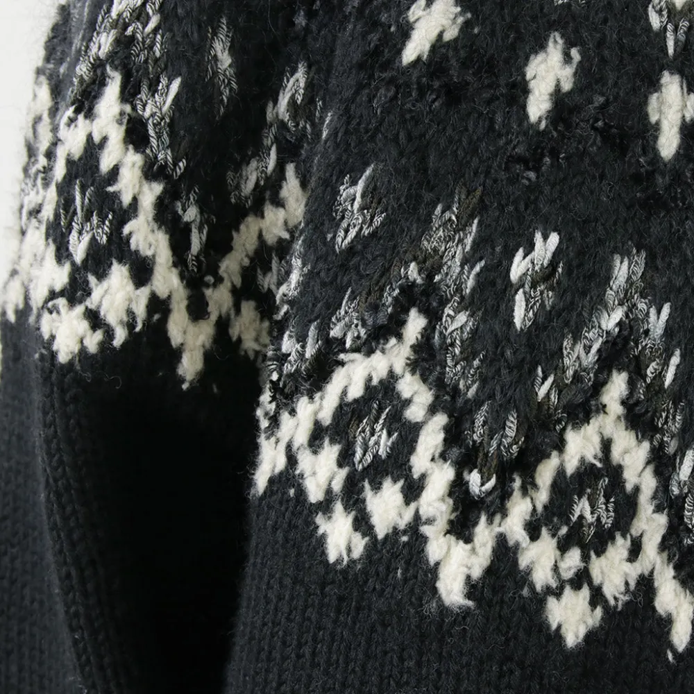 COOHEM Knits^/ Nordic Knit Pullover black