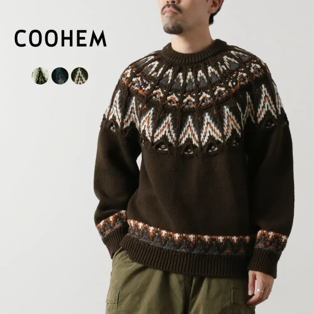 COOHEM Knits^/ Nordic Knit Pullover