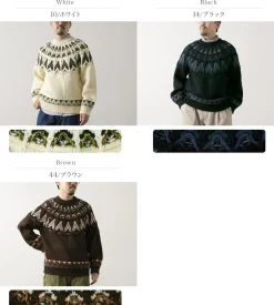 COOHEM Knits^/ Nordic Knit Pullover