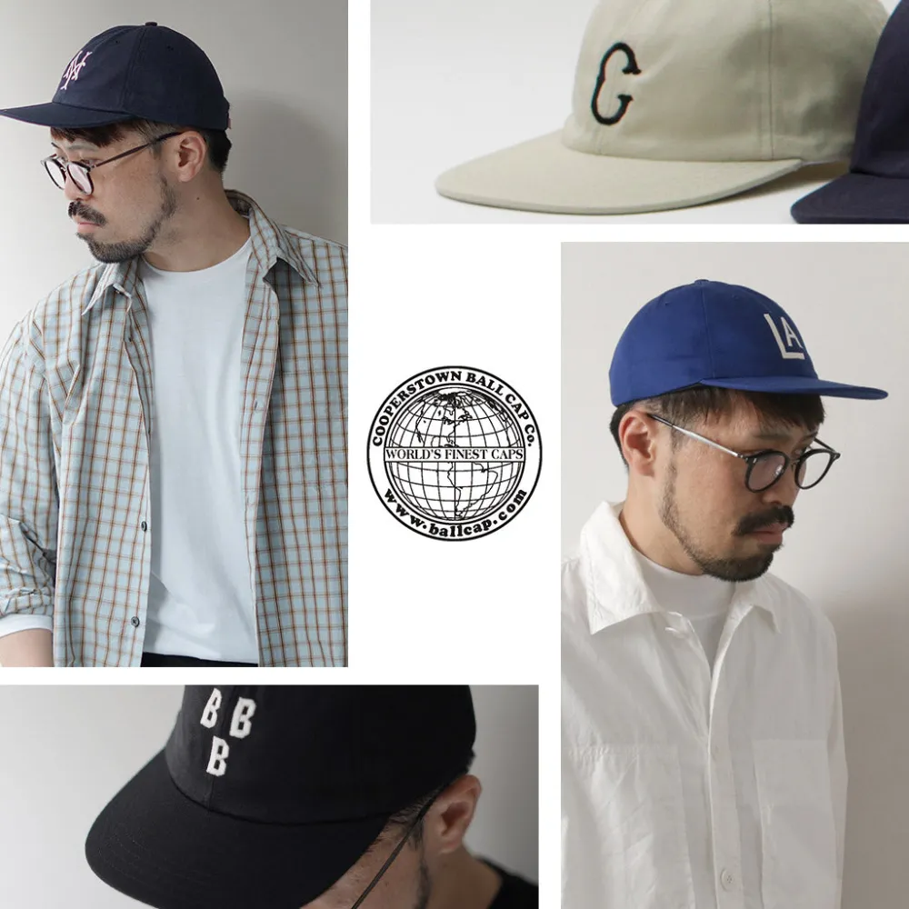 COOPERSTOWN BALL CAP Hats^/ Cotton Hard Visor Cap
