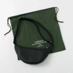 CREED Shoulder Bags^/ Leather Shoulder Bag black