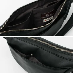 CREED Shoulder Bags^/ Leather Shoulder Bag black