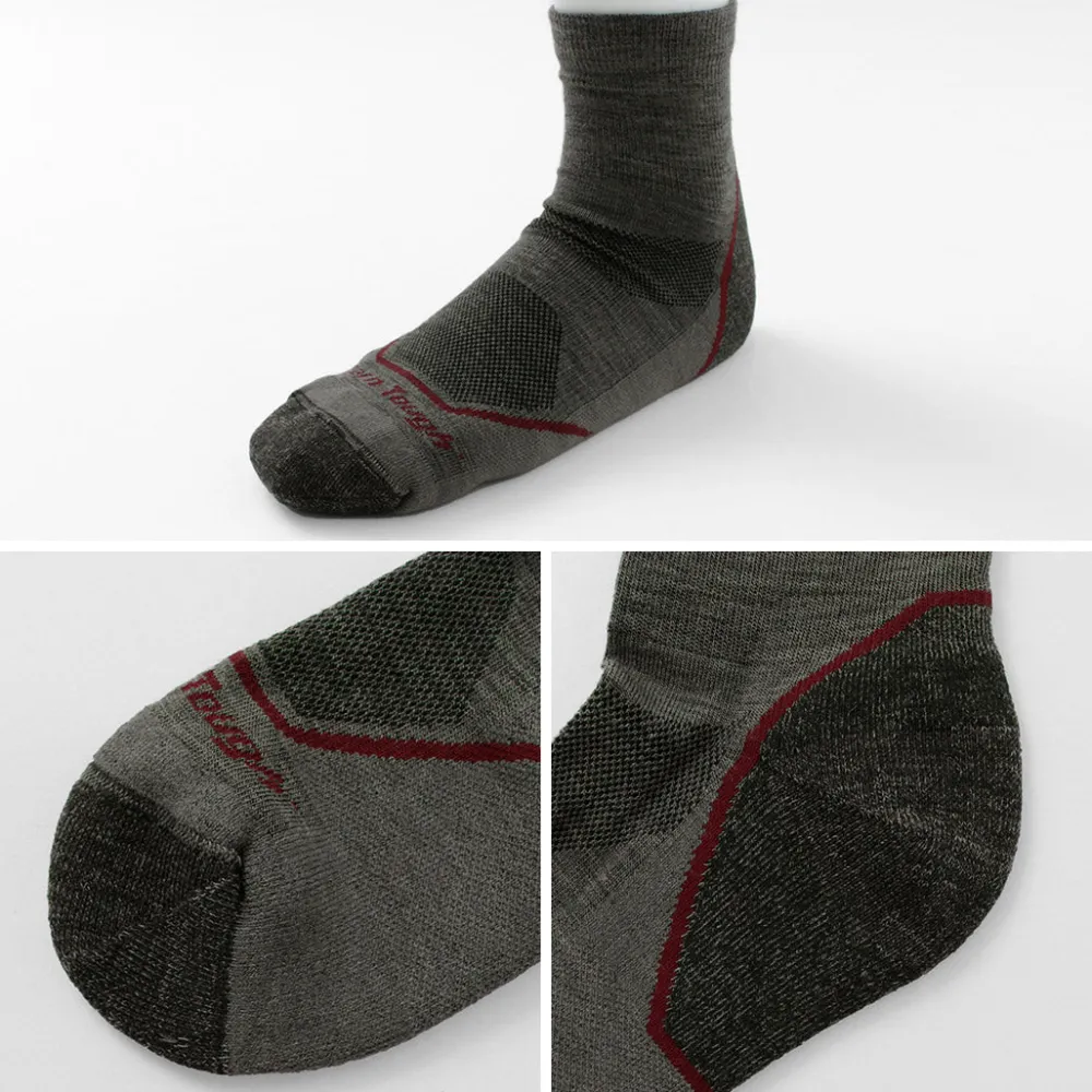 DARN TOUGH Socks^/ Light Hiker 1/4 Sock Lightweight Cushion