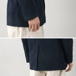 D.C.WHITE Jackets^/ Cotton Linen Summer Blazer navy