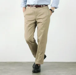 D.C.WHITE Work Pants & Chinos^/ Cotton twill regular silhouette chinos