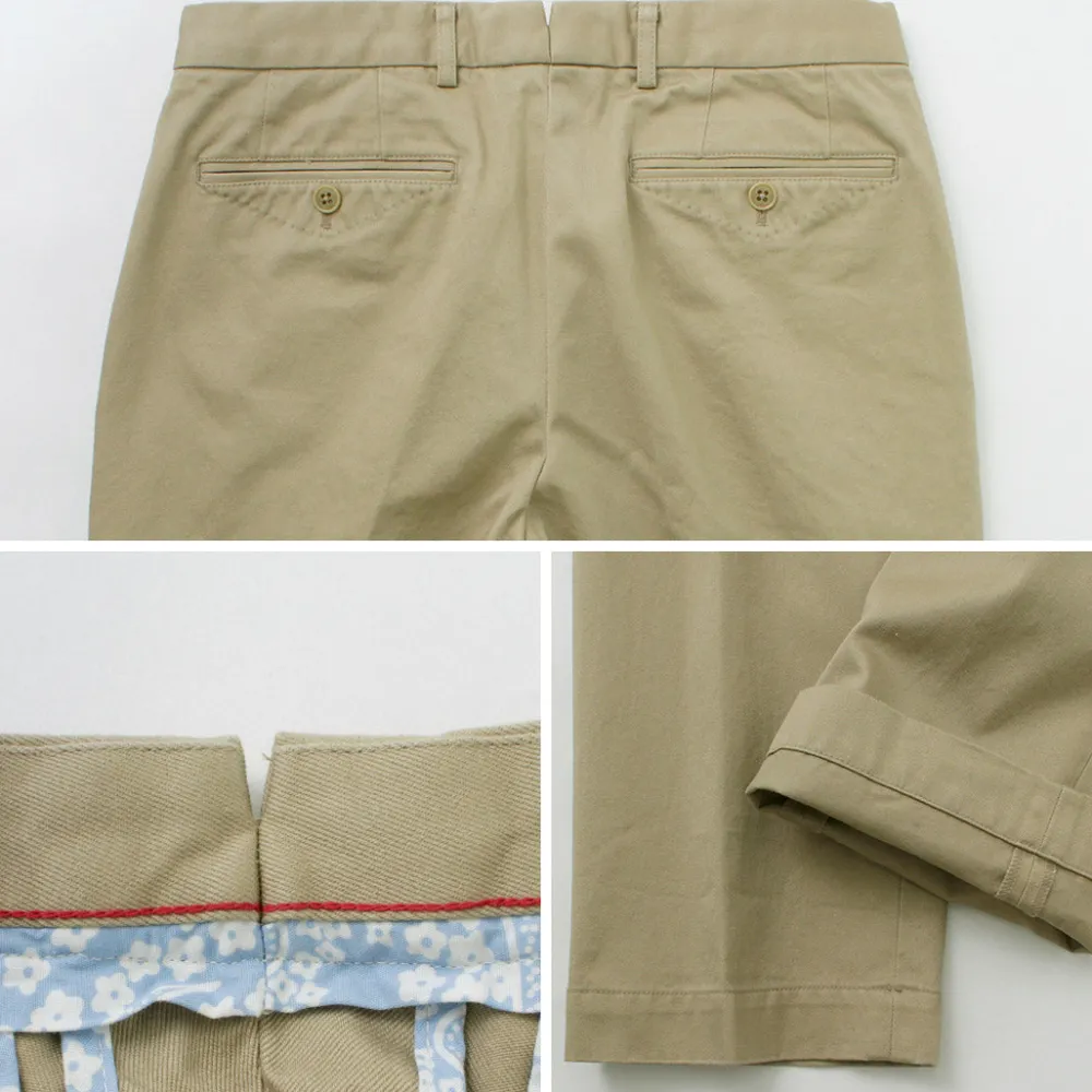 D.C.WHITE Work Pants & Chinos^/ Cotton twill regular silhouette chinos