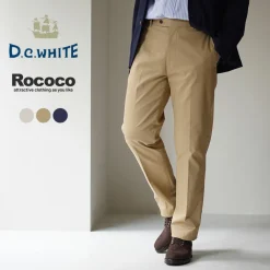 D.C.WHITE Work Pants & Chinos^/ High-density Chino Stretch Slim Tapered Pants