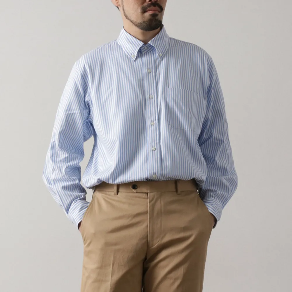 D.C.WHITE Shirts^/ Ivy Stripe Button Down Shirt