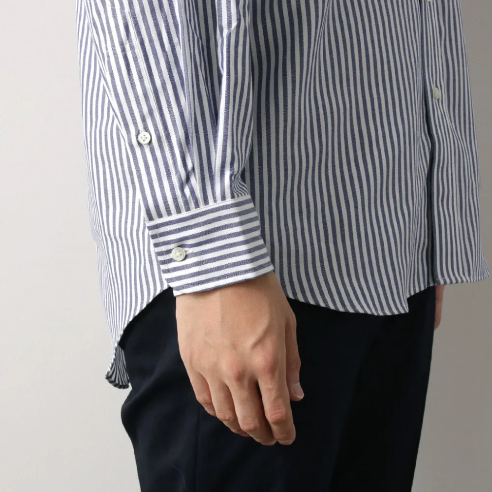 D.C.WHITE Shirts^/ Ivy Stripe Button Down Shirt
