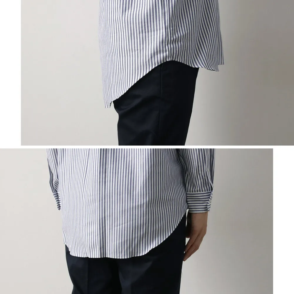 D.C.WHITE Shirts^/ Ivy Stripe Button Down Shirt