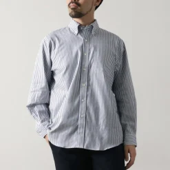 D.C.WHITE Shirts^/ Ivy Stripe Button Down Shirt