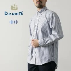 D.C.WHITE Shirts^/ Ivy Stripe Button Down Shirt