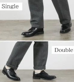 D.C.WHITE Trousers^/ Wool Melton Tapered Trousers gray