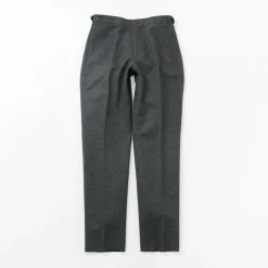 D.C.WHITE Trousers^/ Wool Melton Tapered Trousers gray