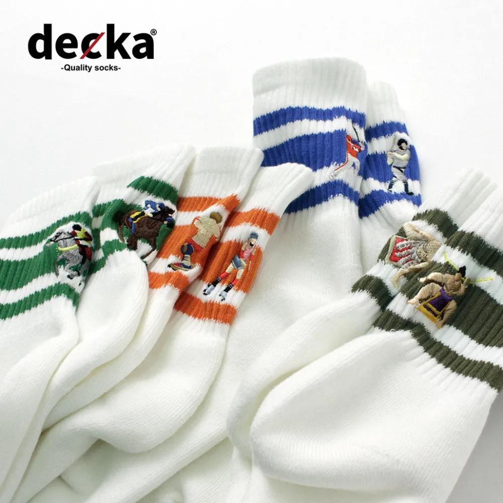 DECKA QUALITY SOCKS Socks^/ Embroidered Skater Socks