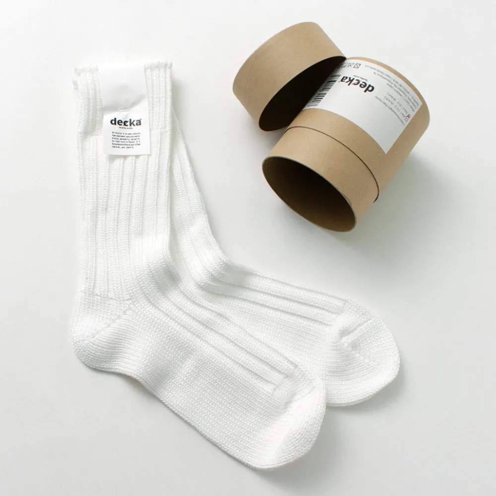 DECKA QUALITY SOCKS Socks^/ Heavyweight Plain Crew Socks