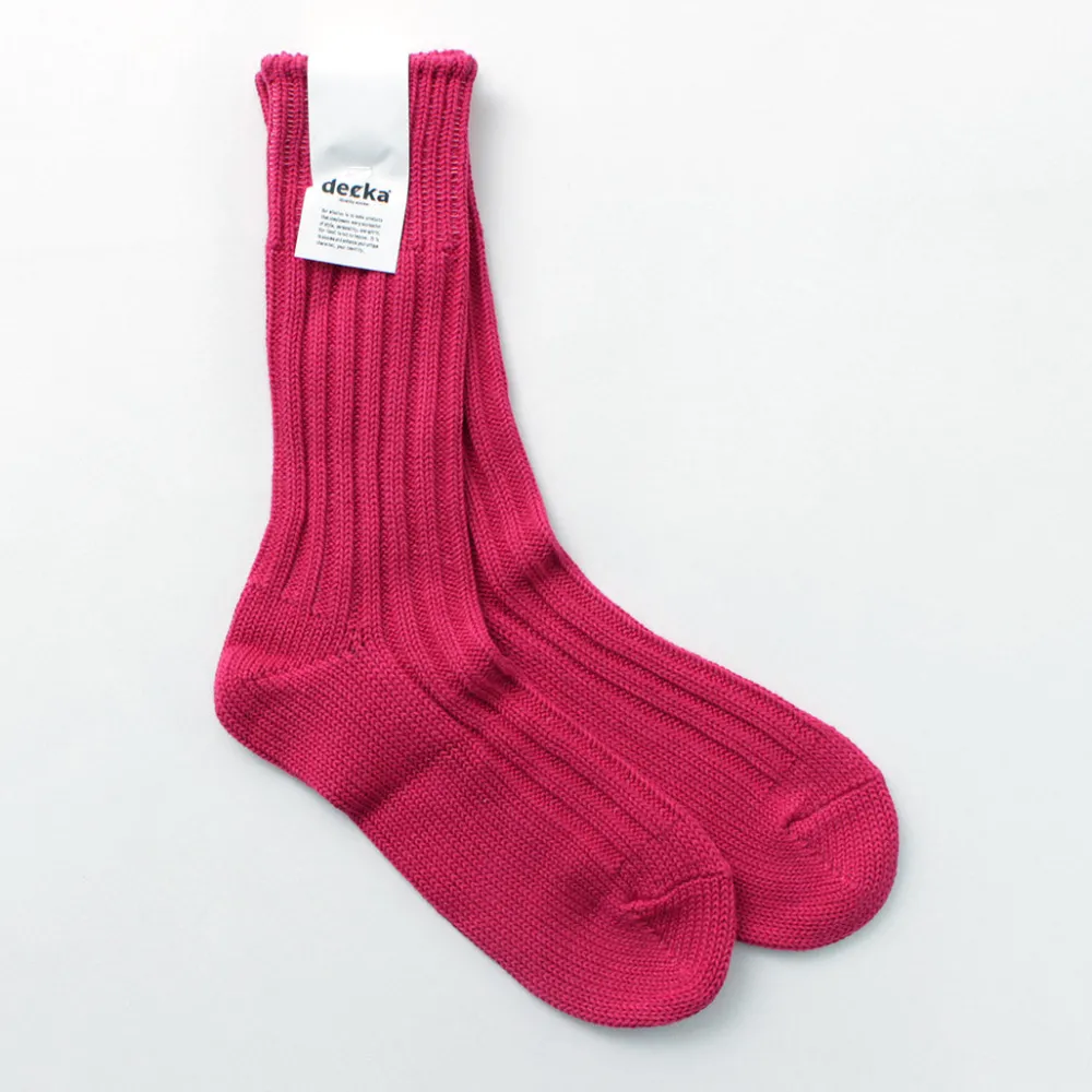 DECKA QUALITY SOCKS Socks^/ Heavyweight Plain Crew Socks
