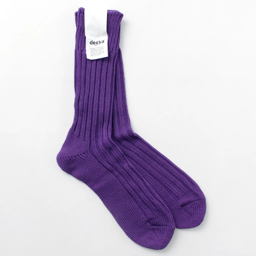 DECKA QUALITY SOCKS Socks^/ Heavyweight Plain Crew Socks