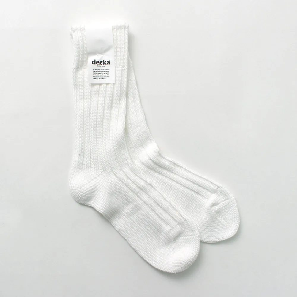 DECKA QUALITY SOCKS Socks^/ Heavyweight Plain Crew Socks