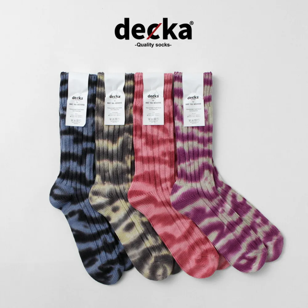 DECKA QUALITY SOCKS Socks^/ Heavyweight tie-dye socks