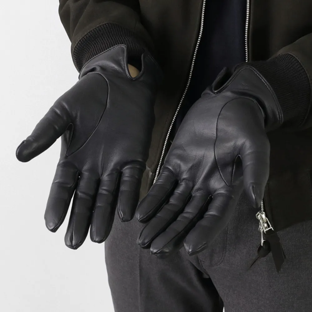 DENTS Gloves^/ Bisley / Cashmere-lined leather gloves