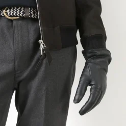 DENTS Gloves^/ Bisley / Cashmere-lined leather gloves
