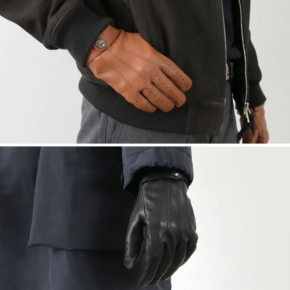 DENTS Gloves^/ Fleming / Perforated leather gloves