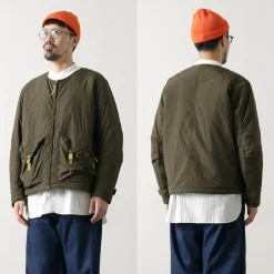 DIP/DZT Jackets^DIP/DZT / No-collar blouson olive