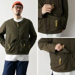 DIP/DZT Jackets^DIP/DZT / No-collar blouson olive