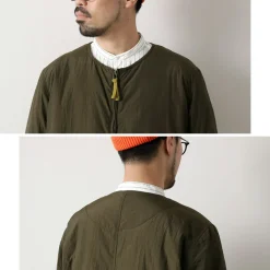 DIP/DZT Jackets^DIP/DZT / No-collar blouson olive