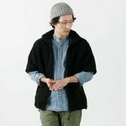 FARFIELD ORIGINAL Jackets^/ Jacquard Weave Boa Short Sleeve Fell Jacket