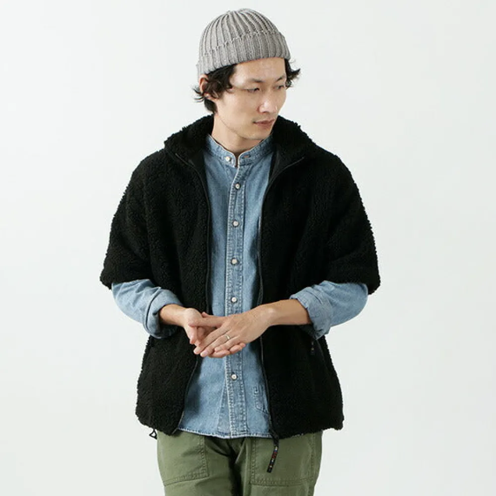FARFIELD ORIGINAL Jackets^/ Jacquard Weave Boa Short Sleeve Fell Jacket