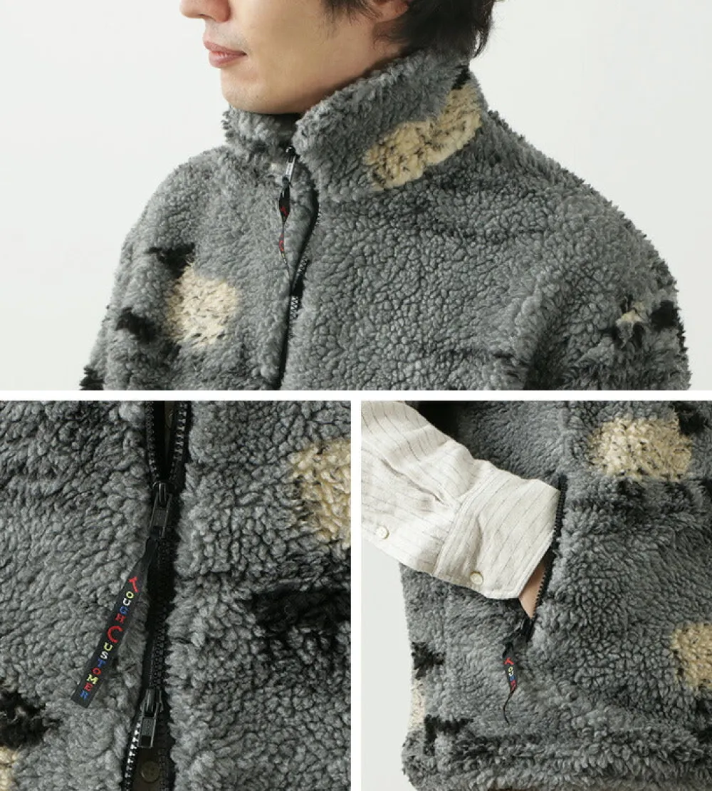 FARFIELD ORIGINAL Jackets^/ Jacquard Weave Boa Short Sleeve Fell Jacket
