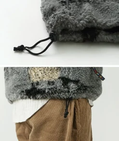 FARFIELD ORIGINAL Jackets^/ Jacquard Weave Boa Short Sleeve Fell Jacket