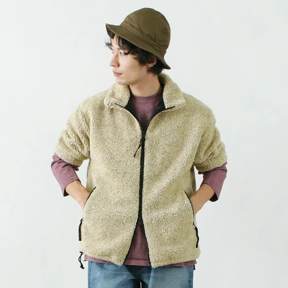 FARFIELD ORIGINAL Jackets^/ Jacquard Weave Boa Short Sleeve Fell Jacket