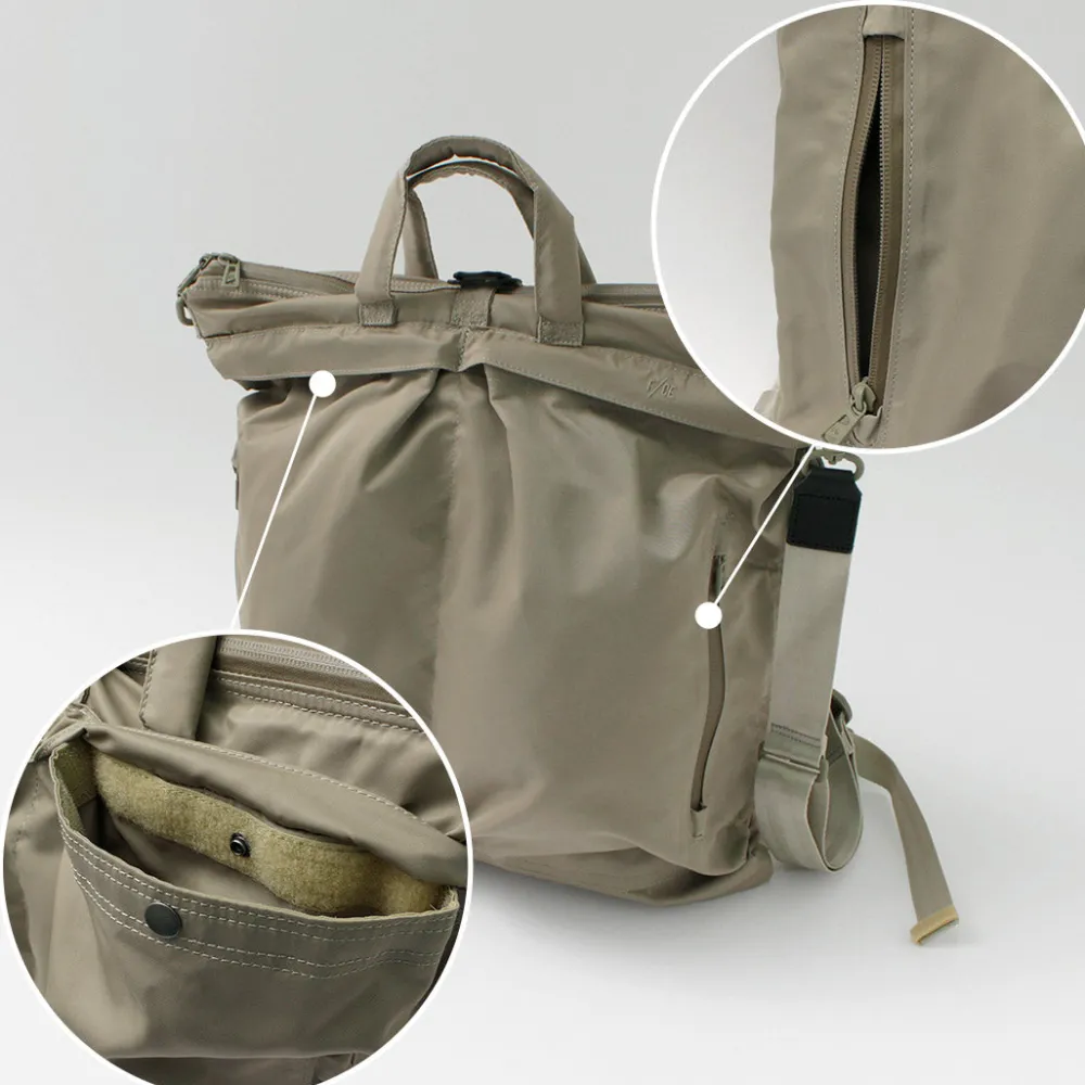 F/CE. Shoulder Bags|Backpacks^F/CE / Recycle twill 3-way helmet bag