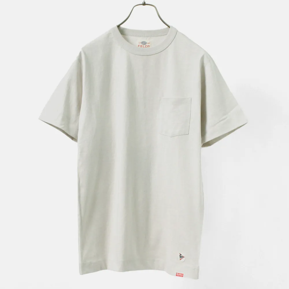 FELCO × HEALTH KNIT T-Shirts^/ Crew Neck Pocket Tee