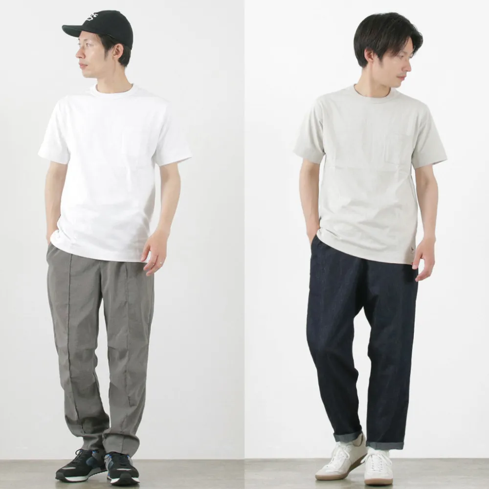 FELCO × HEALTH KNIT T-Shirts^/ Crew Neck Pocket Tee