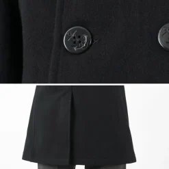 FIDELITY Coats^/ 23oz Melton Peacoat black