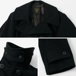 FIDELITY Coats^/ 23oz Melton Peacoat black