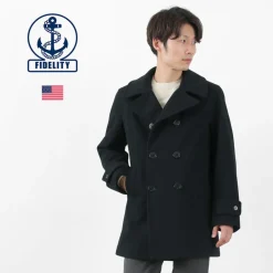 FIDELITY Coats^/ 23oz Melton Peacoat black