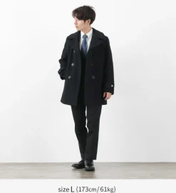 FIDELITY Coats^/ 23oz Melton Peacoat black