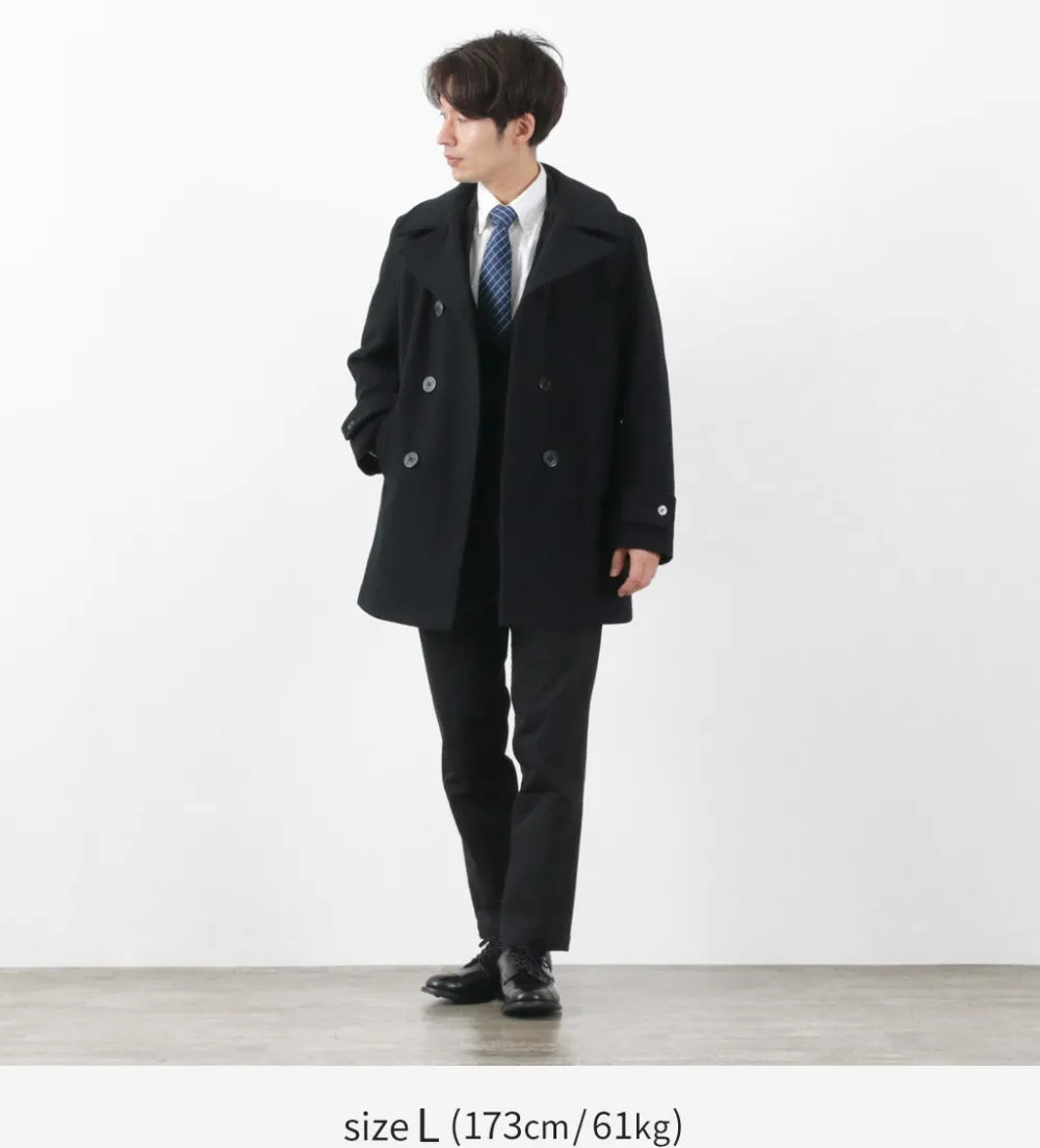 FIDELITY Coats^/ 23oz Melton Peacoat black