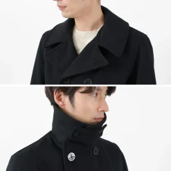 FIDELITY Coats^/ 23oz Melton Peacoat black