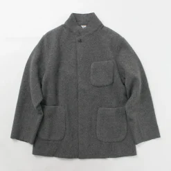 FILMELANGE Jackets^/ Hiet Melton Knit Jacket charcoal