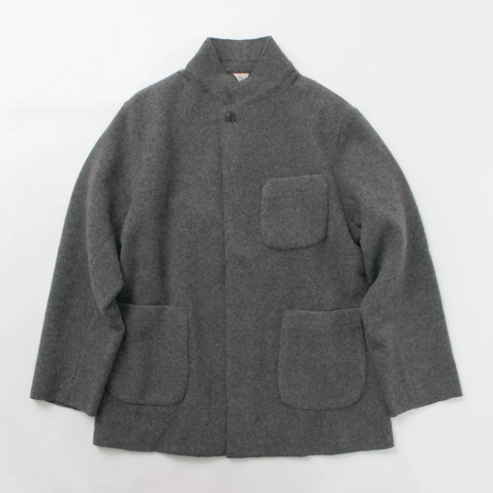 FILMELANGE Jackets^/ Hiet Melton Knit Jacket charcoal