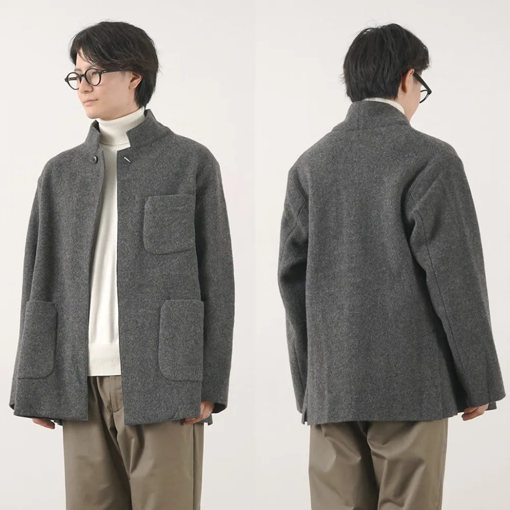 FILMELANGE Jackets^/ Hiet Melton Knit Jacket charcoal