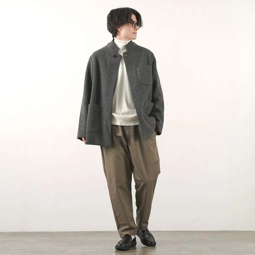 FILMELANGE Jackets^/ Hiet Melton Knit Jacket charcoal