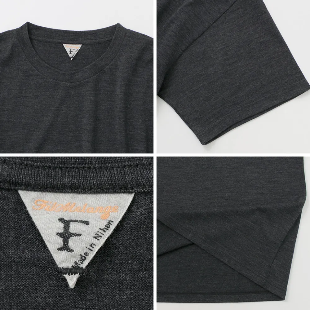 FILMELANGE T-Shirts^/ Wolve New Zealand Merino Jersey Box T-Shirt